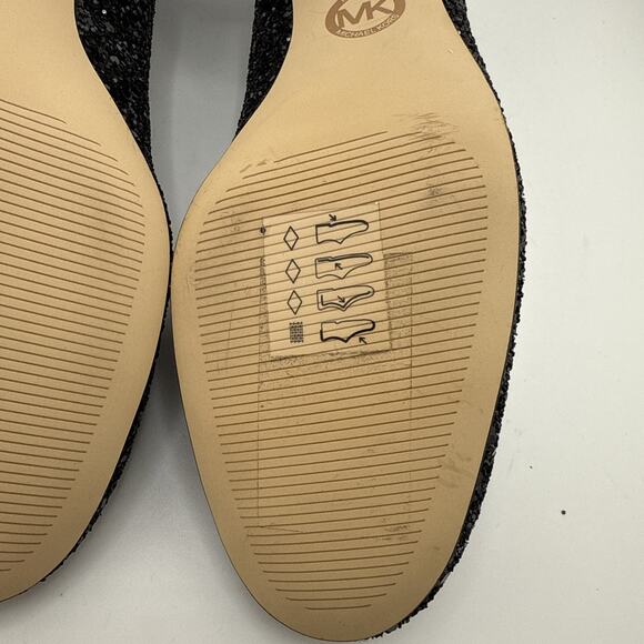 Michael Kors Arabella Studded Shoes‎ Size 6M Black Suede Block Kitten Heel NWB - Picture 9 of 13